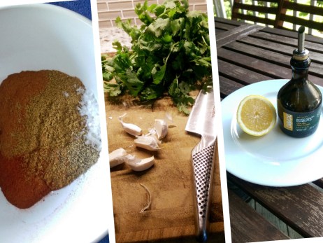 Herbs and Spices needed to make the coating for the Chicken