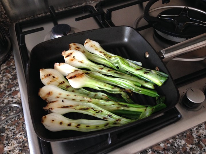 Chargrilling Spring Onions (Scallions)