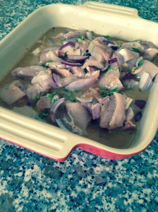 Chicken marinading