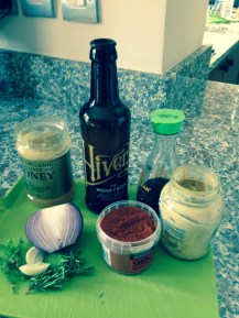 Ingredients for marinade