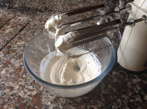 Whisk that cream until thick