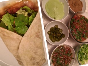 Chile Con Carne Burrito and Sides