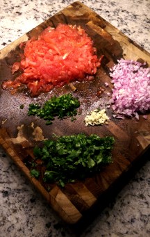 Alll chopped and Ready to combine