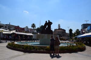 Kusadasi, Turkey fountain, the place to eat fish 