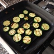 Courgettes chargrilling