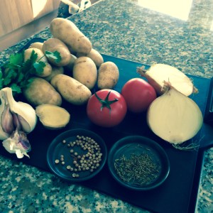 Ingredients line out