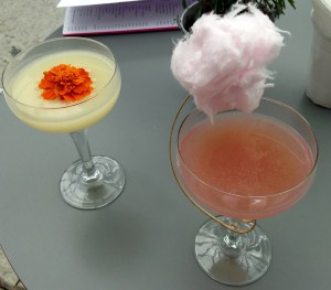 L-R: Lemon Pie Martini & Pink is the Question Cocktails @ Sky Pod Bar