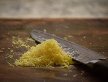 Grated lemon