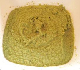 Broccoli cooked, mashed & ready to be soup