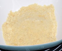 Butter & flour rubbed in to form crumbs