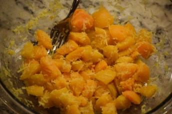 Fruit and lemon rind mix