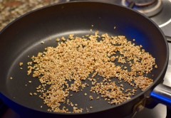 Oatmeal & sugar's a toasting