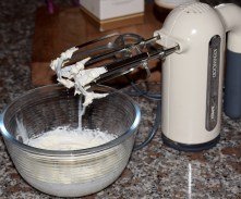 Cream whipped ready and waiting