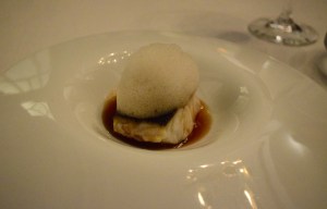 9: Sea Bass with a Savoury Foam