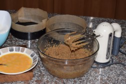 Butter & sugar mixed ready for the egg