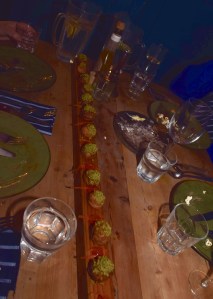 Duck Liver Profiteroles with Blood Orange & Pistachio