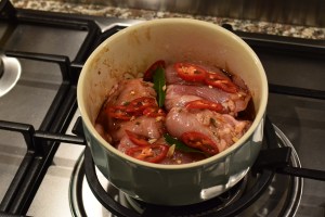 Chicken Marinading with a bit of spice!