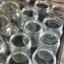 Jars washed & dried -ready to sterilise