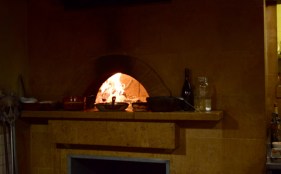 Woodburning oven at Camino