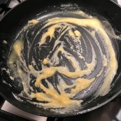 Making a roux for cheese sauce