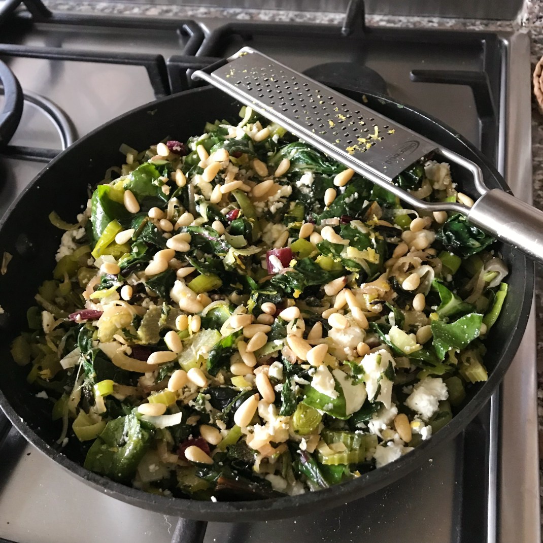 Swiss Chard Leek & Feta Tart